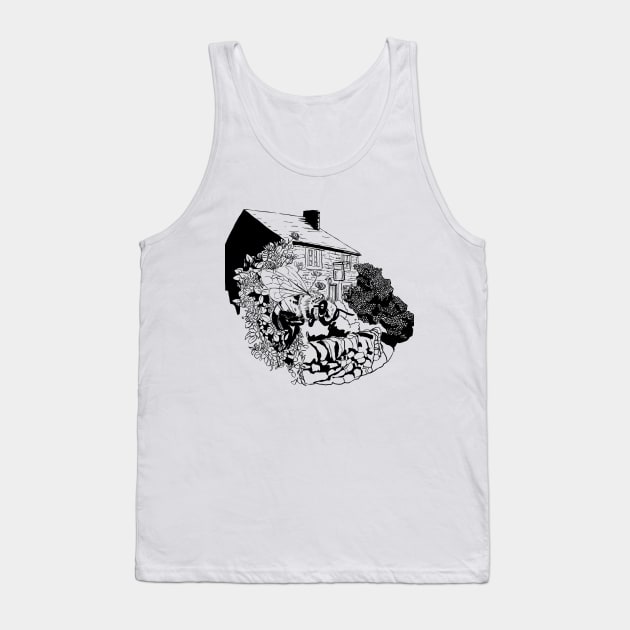 Bee and Honeysuckle Tank Top by HybridFiction